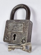 Kłódka PRL Masywna