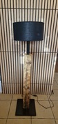 Unikatowa lampa podłogowa wykonana z naturalnego drewna Rustic/Loft