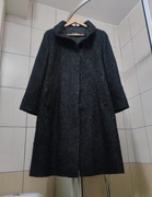 płaszcz kurtka L Gil Bret płaszczyk szary ciemny czarny melanż oversi