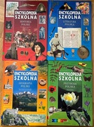4 x Encyklopedia szkolna: Historia, Literatura, Geografia, Przyroda Polski