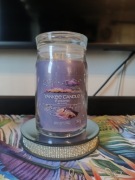 Świeca świeczka Yankee candle Woodwick Stargazing nuit etoile 567g duża 