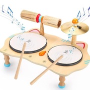 Drewniany instrument muzyczny dla dzieci 6w1 montessori perkusja