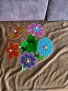 Kwiaty haft diamentowy