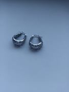 Srebrne kolczyki ażurowe z próba 925