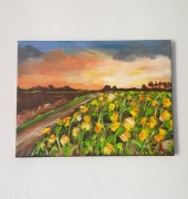 Ręcznie malowany obraz akrylowy - Joanna