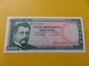 Islandia 500 Kronor 1961 P-45 UNC