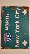 Tablica metalowa 30x20cm New York 