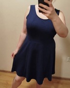 Wygodna elastyczna rozkloszowana sukienka rozmiar 46/48