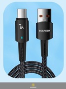Kabel 100W 7A  2,0 m USB-A/USB-C Stable Data Transfer & Super Fast Charging