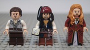 Lego figurki Piraci z Karaibów Jack Sparrow Will Turner Elizabeth Swann