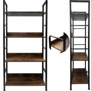 Regał SEZONE 60cm x 125cm x 28cm czarny