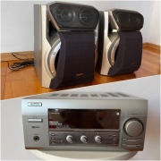 Amplituner Sanyo JCX-007 130W + 2 Głośniki 180W 8ohm  