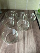 Zestaw 6 szklanych bulionówek średnica 9,5 cm, wysokość 4 cm
