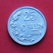 25  Centimów 1963  r   - Luksemburg     