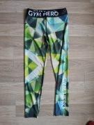 Legginsy Gym Hero Geometric Green M 38