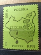 Solidarność Poczta KPN agresja ZSRR 17 IX 1939 zielony
