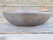 Umywalka nablatowa okrągła rustykalna, vintage, stare złoto, mosiądz