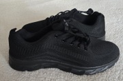 Czarne lekkie nowe  buty sportowe / sneakersy – rozmiar 45