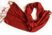 Szal indyjski apaszka ciemny czerwony/bordowy /stan idealny/