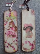 Zakładki drewniane ozdobione metodą decoupage 