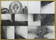 Maciej Pałka - Oryginalna plansza A3 Rzeźzin Cesarzowa