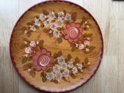 Talerz drewniany ozdobny