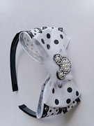 Opaska na głowę. Kolor: czarny (biały)