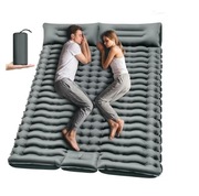 Samopompujący materac dla 2 osób 202/135 cm Szary Khaki