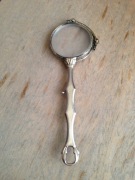 Stare składane binokle z przełomu XIX i XX w. Złocone.