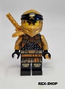 Cole (Golden Ninja) - Minifigurka Lego Ninjago + Akcesoria