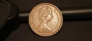 Moneta Anglia 2 NEW PENCE 1971,Brąz