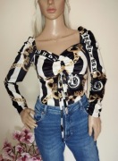 Body Glamour Velvet łańcuszek paski dopasowane