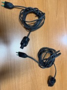 Kabel zasilający - 2 kable - 2 x C7 ósemka + 2 wtyk zasilania  2 x 3,8 m