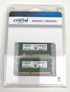 NOWA Pamięć RAM 4GB 2X2GB Crucial DDR3 1066 SODIMM kompatybilna z MAC