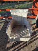 Krzesła ogrodowe 4 sztuki komplet technorattan Poznań