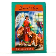 Kolorowanka - Daniel i lwy (02)