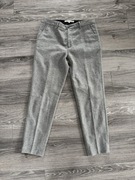 Szare wełniane spodnie w jodełkę z podszewką Days Like This 38