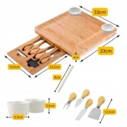 Deska do serów półmisek na przekąski wędliny na stół prezent święta 33x33