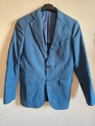 Klasyczna Granatowa Marynarka Bawełniana – Styl Smart-Casual – UNI