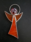 Aniołek szkół i metal czerwień 