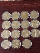 15 szt. monety 2 zł. 2012 rok komplet