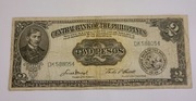 Filipiny Banknot 2 Pesos 1949. Rzadki!