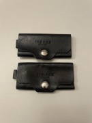 Skórzane etui na klucze 2 sztuki