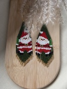 Kolczyki z japońskich koralików.