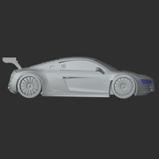 Dekoracja ścienna Audi r8 3D