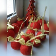 Bombki z nici 20szt KOLORY 