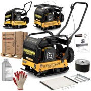 Zagęszczarka płytowa gruntu SCHWARTZMANN ubijak 120 kg 32KN LONCIN 6.5 KM