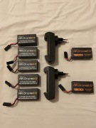Super zestaw 7 baterii Parrot (5 x 1000mAh + 2 x 1500mAh + ładowarki)