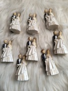 Figurki Para Młoda 6 cm Zestaw Dekoracja Ślub