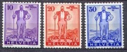 Szwajcaria 1936, Mi 294-296, 3 znaczki czyste* bez kleju i bez podlepki